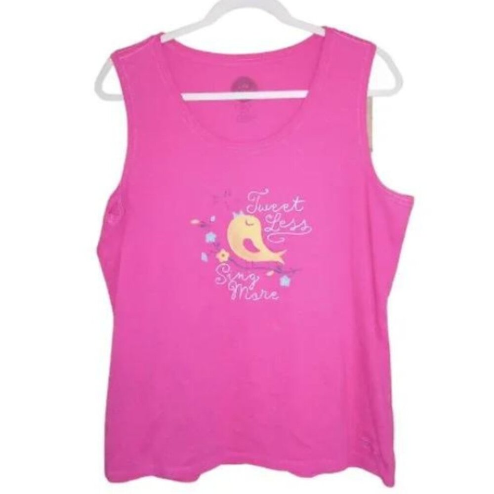 Life is Good Crusher Tee Pink Top Size Large